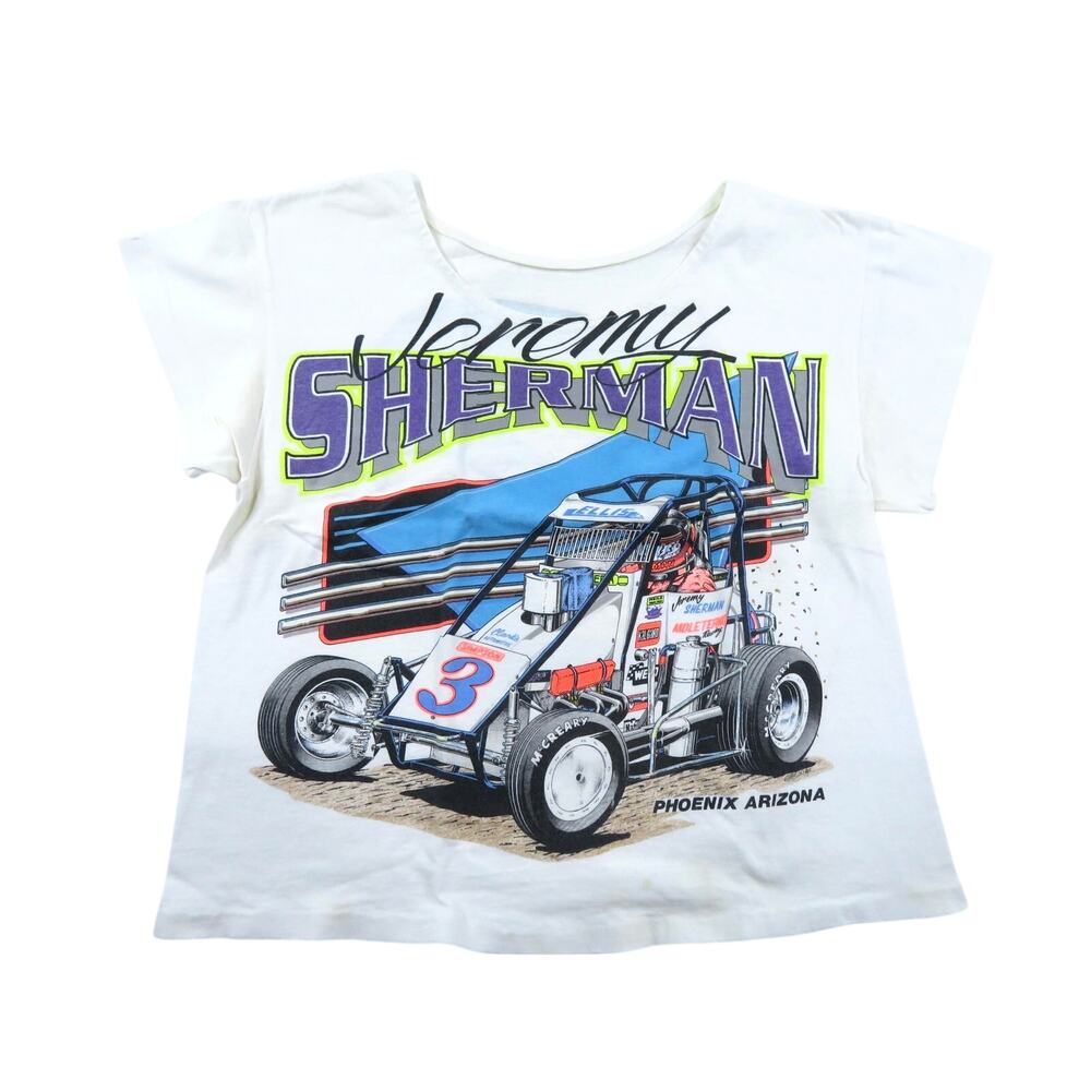 Jeremy Sherman Racing T-Shirt, Double-Sided Scoop Neck Womens M? 1990s Nascar